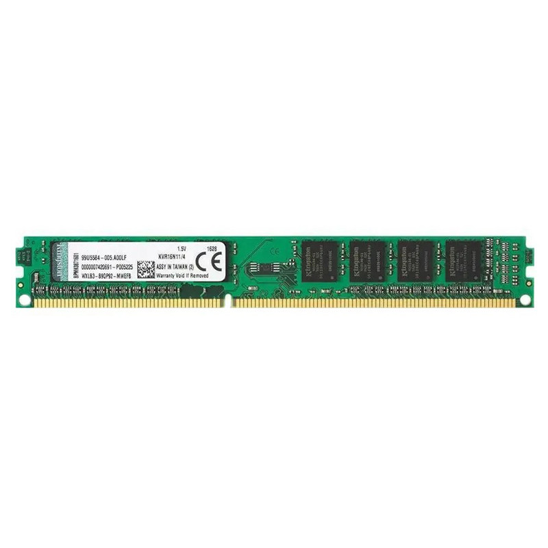 رم کامپیوتر کینگستون KVR16N11/4 DDR3 4GB Single 1600MHz CL11