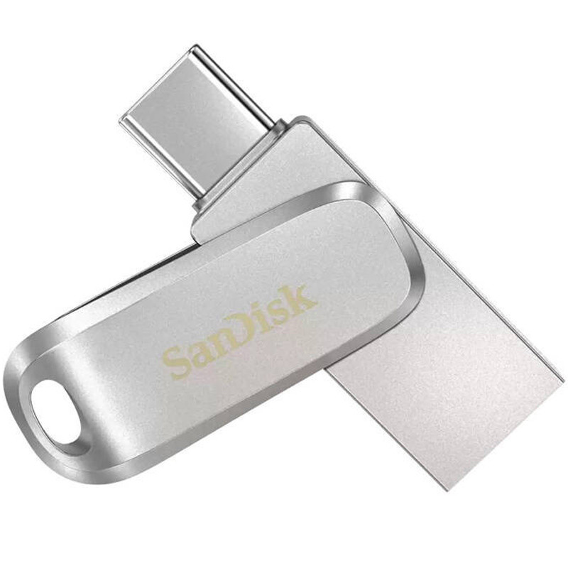 فلش 64 گیگ سن دیسک SanDisk Ultra Dual Drive Luxe OTG Type-C USB3.2