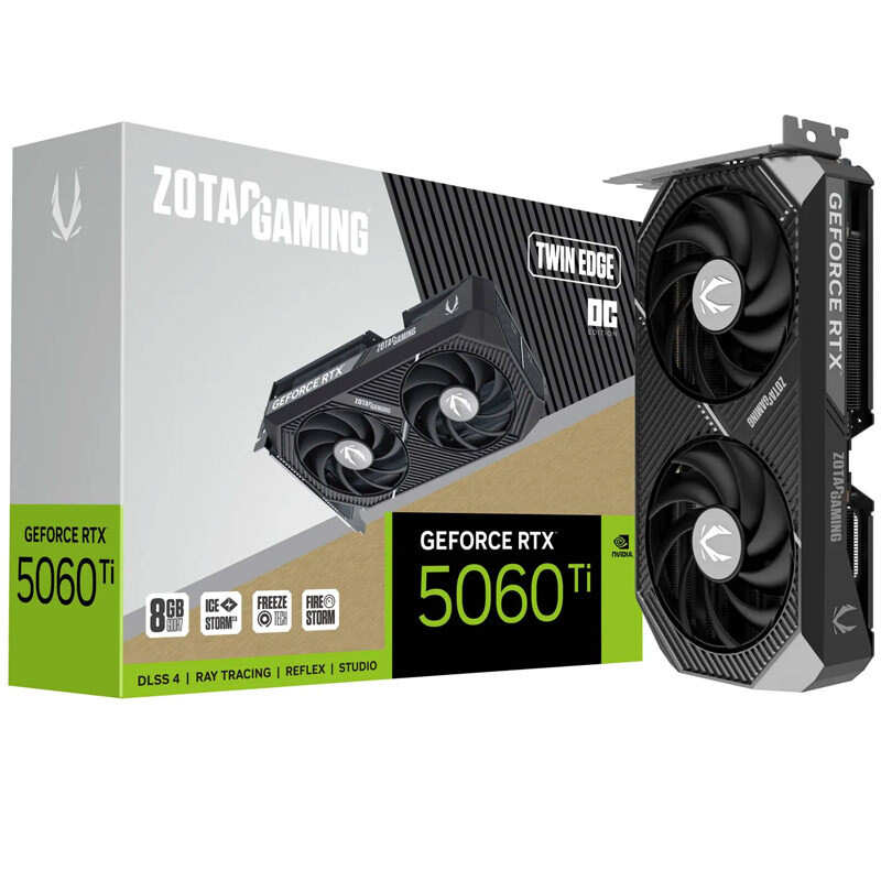 کارت گرافیک Zotac Gaming GeForce RTX 5060 Ti Twin Edge OC 8GB GDDR7 128Bit